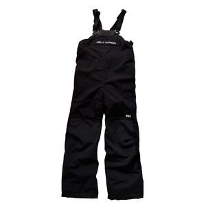 Helly Hansen Snow Bib Kids 128/8 Black Spray Tech Protection Ski Pants Norway